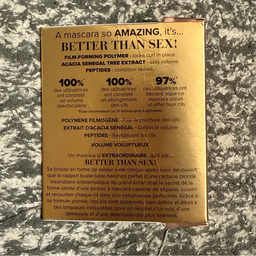 NEW Too Faced Better Than Sex Volumizing & Lengthening Mascara